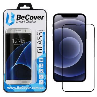 Захисне скло BeCover для Apple iPhone 12 Black (705375) фото №9