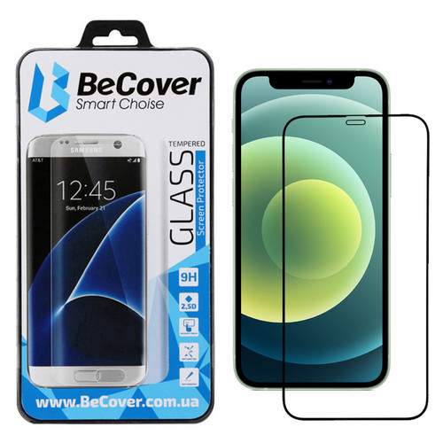 Захисне скло BeCover для Apple iPhone 12 Pro Black (705376) фото №11