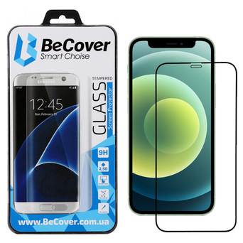 Захисне скло BeCover для Apple iPhone 12 Pro Black (705376) фото №1