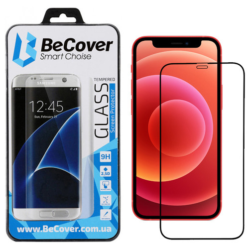 Захисне скло BeCover для Apple iPhone 12 Mini Black (705378) фото №6
