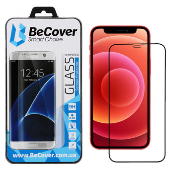 Захисне скло BeCover для Apple iPhone 12 Mini Black (705378) фото №1