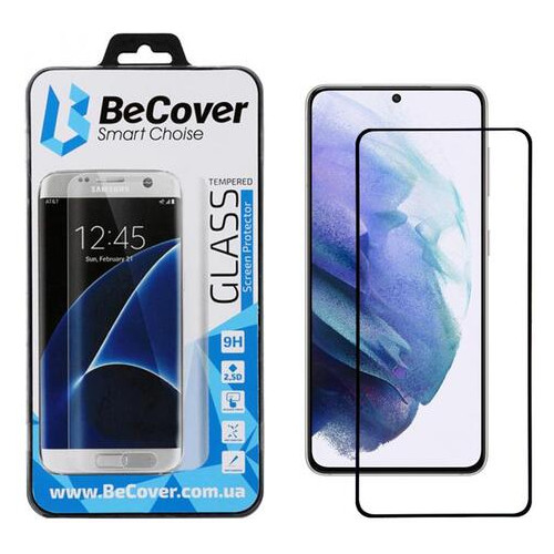 Захисне скло BeCover Samsung Galaxy S21 SM-G991 Black (705915) фото №1