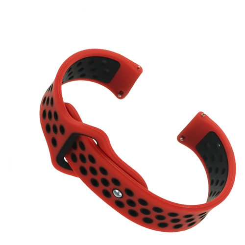 Ремінець Nike Style BeCover для Samsung Galaxy Watch 46mm / Watch 3 45mm / Gear S3 Classic / Gear S3 Frontier Red-Black (705790) фото №1