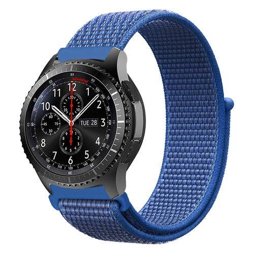 Ремешок Nylon Style BeCover для Samsung Galaxy Watch 42mm / Watch Active / Active 2 40/44mm / Watch 3 41mm / Gear S2 Classic / Gear Sport Blue (705818) фото №1