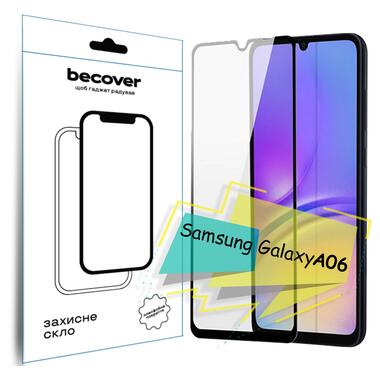 Защитное стекло BeCover Samsung Galaxy A06 SM-A065 Black (713240)  фото №1