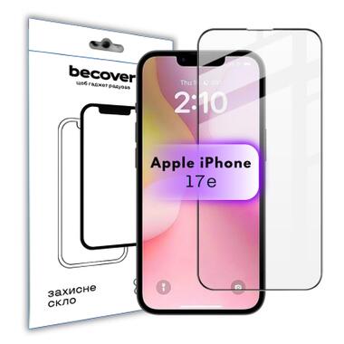 Стекло защитное BeCover Apple iPhone 17e Black (715141) фото №1