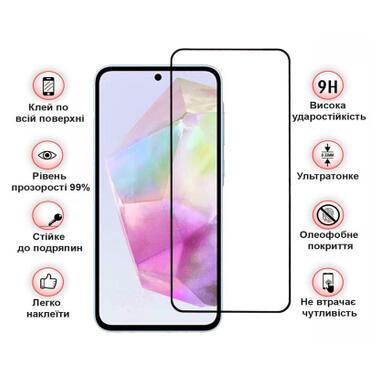 Стекло защитное BeCover Samsung Galaxy A37 SM-A376 Black (714916) фото №3