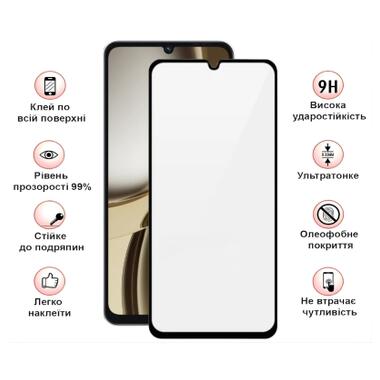 Стекло защитное BeCover Tecno Spark Go 3 (KN3) Black (715166) фото №4