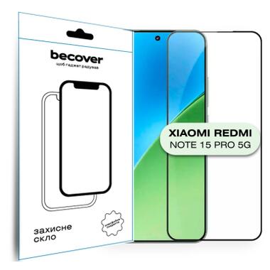 Стекло защитное BeCover Xiaomi Redmi Note 15 Pro 5G Black (714891) фото №1