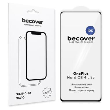 Защитное стекло BeCover OnePlus Nord CE 4 Lite 10D Black (715712) фото №1