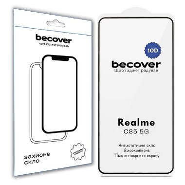 Защитное стекло BeCover Realme C85 5G 10D Black (715140) фото №1