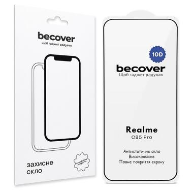 Защитное стекло BeCover Realme C85 Pro 10D Black (715705) фото №1