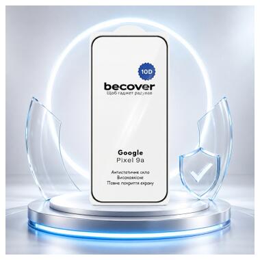Стекло защитное BeCover 10D Google Pixel 9a Black (715715) фото №5