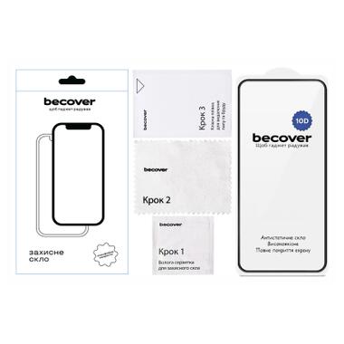 Стекло защитное BeCover 10D Motorola Moto G57 Black (715713) фото №2