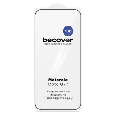 Стекло защитное BeCover 10D Motorola Moto G77 Black (715714) фото №4