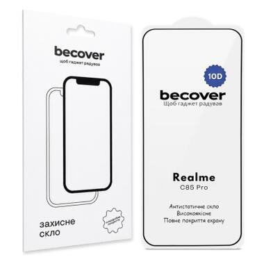 Стекло защитное BeCover 10D Realme C85 Pro Black (715705) фото №1