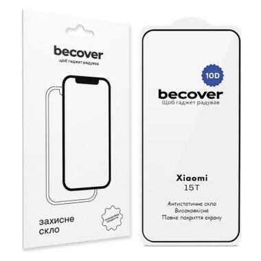 Стекло защитное BeCover 10D Xiaomi 15T Black (715708) фото №1