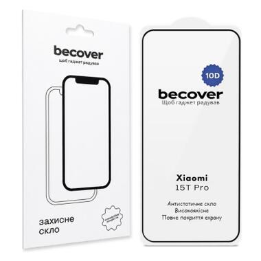 Стекло защитное BeCover 10D Xiaomi 15T Pro Black (715709) фото №1