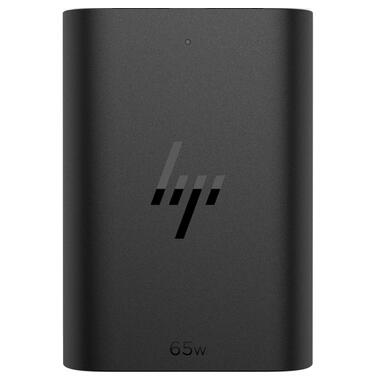 Адаптер живлення для ноутбука HP 65W GaN USB-C LC, чорний (600Q7AA) фото №1