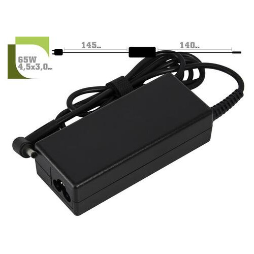 Блок живлення 1StCharger для ноутбука Asus 19V 65W 3.42A 4.5х3.0мм кабель живлення (AC1STAS65WE) фото №2