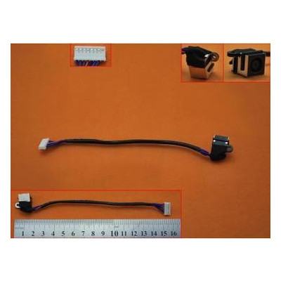 Роз'єм живлення ноутбука з кабелем Dell PJ541 (7.4mm x 5.0mm center pin) 8(7) - універсальний (A49059) фото №1