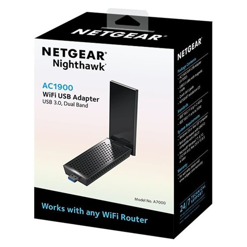WiFi адаптер Netgear A7000 Nighthawk AC1900 (A7000-100PES) фото №5