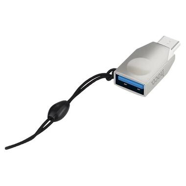 Перехідник Hoco UA9 OTG USB 3.0 Type-C to USB Silver фото №1