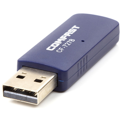 WiFi, Bluetooth USB адаптер COMFAST CF-727B синій фото №1