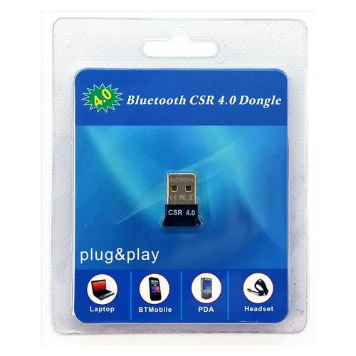 Адаптер USB - Bluetooth 4.0 HQ-Tech BT4-S1 Extra Slim Qualcomm блістер фото №1