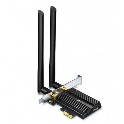Бездротовий адаптер PCIe TP-Link ARCHER TX50E (AX3000, Wi-Fi 6, Bluetooth 5.0, WPA3, 2 зовнішні антени) фото №1
