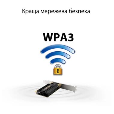 WiFi-адаптер ASUS PCE-AXE59BT Bluetooth 5.2 PCI Express WPA3 OFDMA MU-MIMO (90IG07I0-MO0B00) фото №6