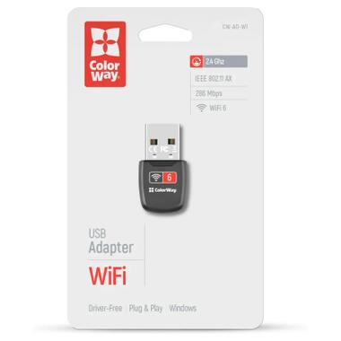 Wi-Fi адаптер ColorWay CW-AD-W1 фото №5