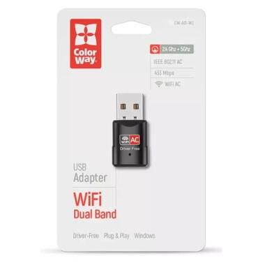 Wi-Fi адаптер ColorWay CW-AD-W2 фото №6
