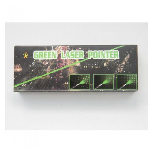 Зелена лазерна указка 5 в 1 LASER POINTER 1000 mW, Black фото №2