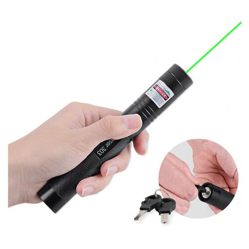 Лазерна указка лазер Green Laser Pointer 303 зелена фото №1