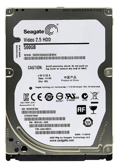 Жорсткий диск 2.5 500GB Seagate Video 5400rpm 16MB SATAII (ST500VT000) Refurbished фото №1