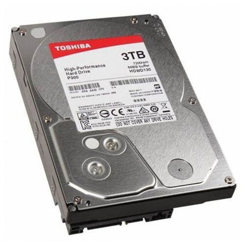 Жорсткий диск 3.5 3TB Toshiba P300 7200rpm 64MB SATAIII (HDWD130UZSVA) фото №2