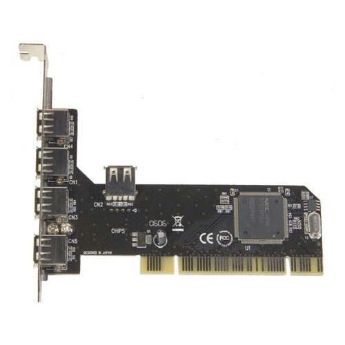 PCI Контролер USB2.0 4ext. 1int. NEC RTL (B00185) фото №1