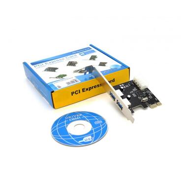 Контролер Voltronic (YT-C-PCI-Е=>2*USB3.0/00352) PCI-Е - USB 3.0, 2port, BOX фото №2