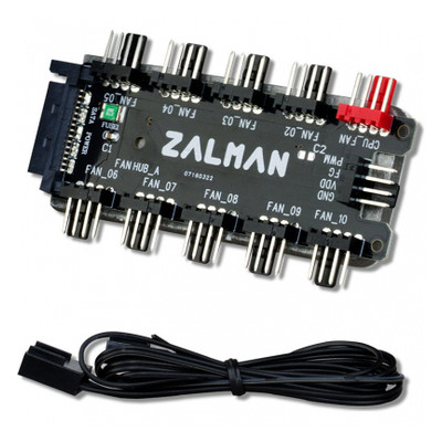 Контролер PWM Zalman ZM-PWM10 FH 10 вентиляторів 3/4 pin SATA (ZM-PWM10FH) фото №1