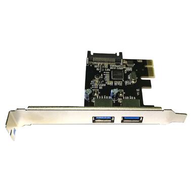 PCI-E Контролер USB3.0 (2ext. Molex) Low Profile Bracket, чіпсет ASM1042, RTL (B00876) фото №1