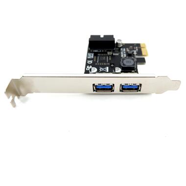 Контролер PCI-E USB3.0 (2ext. 19pin USB header), Low Profile Bracket, NEC (B00156) фото №2