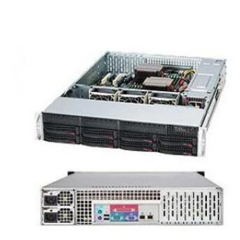 Корпус для сервера Supermicro 2U 8xHotSwap SAS/SATA, EE-ATX 800W HS RM Black (CSE-825TQC-R802LPB) фото №1