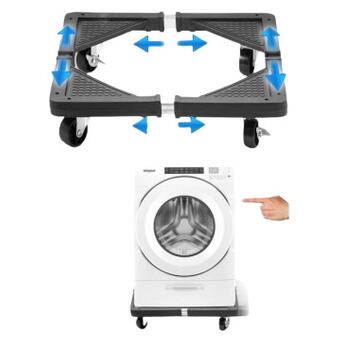 Набір для переміщення меблів пральної машини та холодильника на колесах чорний (ZXM-8010_465) фото №4