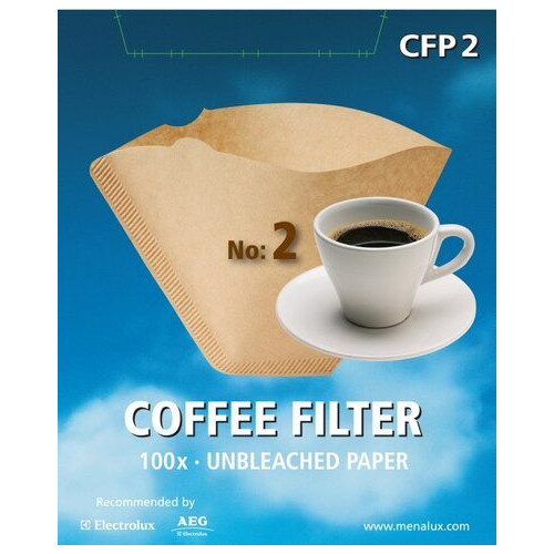 Фільтри для кавоварок крапельного типу Menalux CFP 2 100 шт фото №4