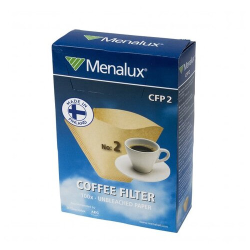 Фільтри для кавоварок крапельного типу Menalux CFP 2 100 шт фото №1