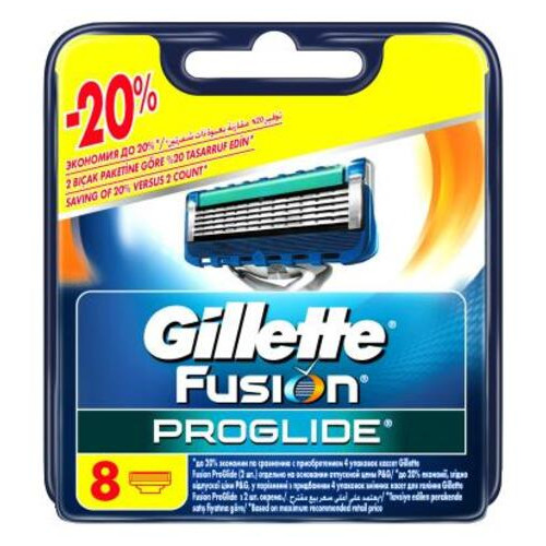 Змінні касети Gillette Fusion ProGlide 8 шт (7702018085545) фото №1