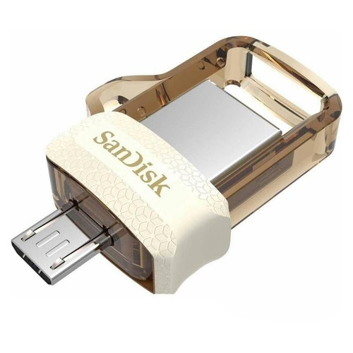 Накопитель SanDisk 32GB USB 3.0 Ultra Dual Drive m3.0 OTG White-Gold (SDDD3-032G-G46GW) фото №1