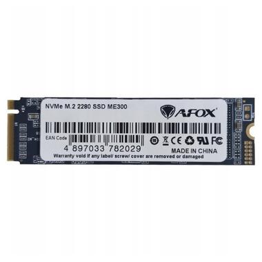 SSD накопичувач 256GB AFox ME300 M.2 2280 PCIe NVMe Gen 3x4 3D TLC NAND, Retail (ME300-256GN) фото №1