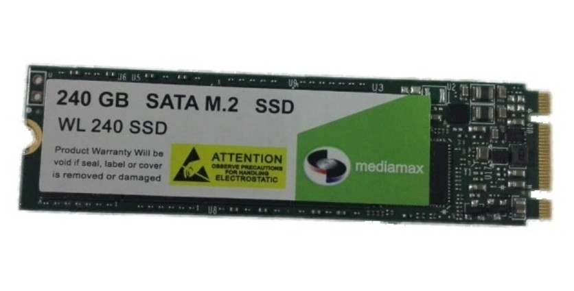 SSD накопитель 240GB Mediamax M.2 2280 SATAIII 3D NAND TLC (WL 240 SSD) Refurbished наработка до 1% фото №1